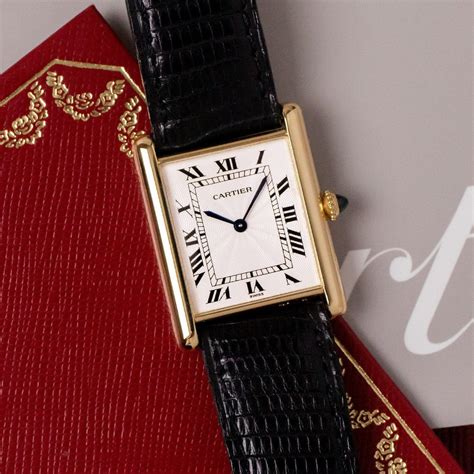 buy used cartier tank|second hand cartier tank watch.